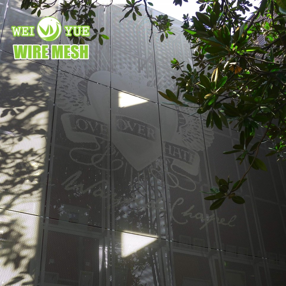 Coupon Aluminum Perforated Metal Mesh Panel for Facade Cladding Decoration