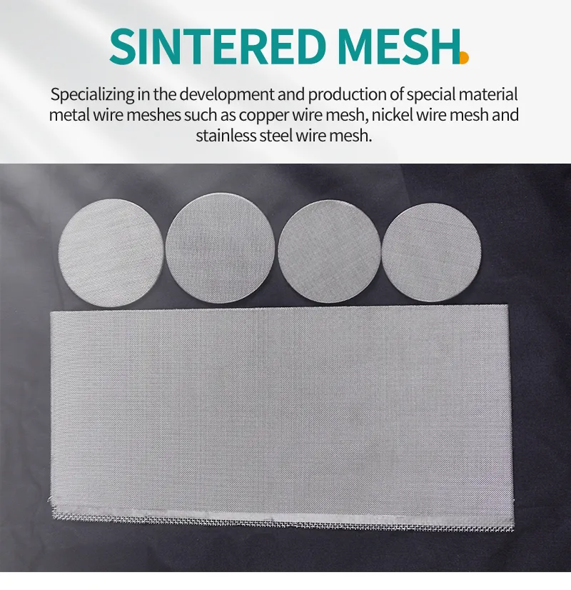 Sintered Wire Mesh Plate Discs 1