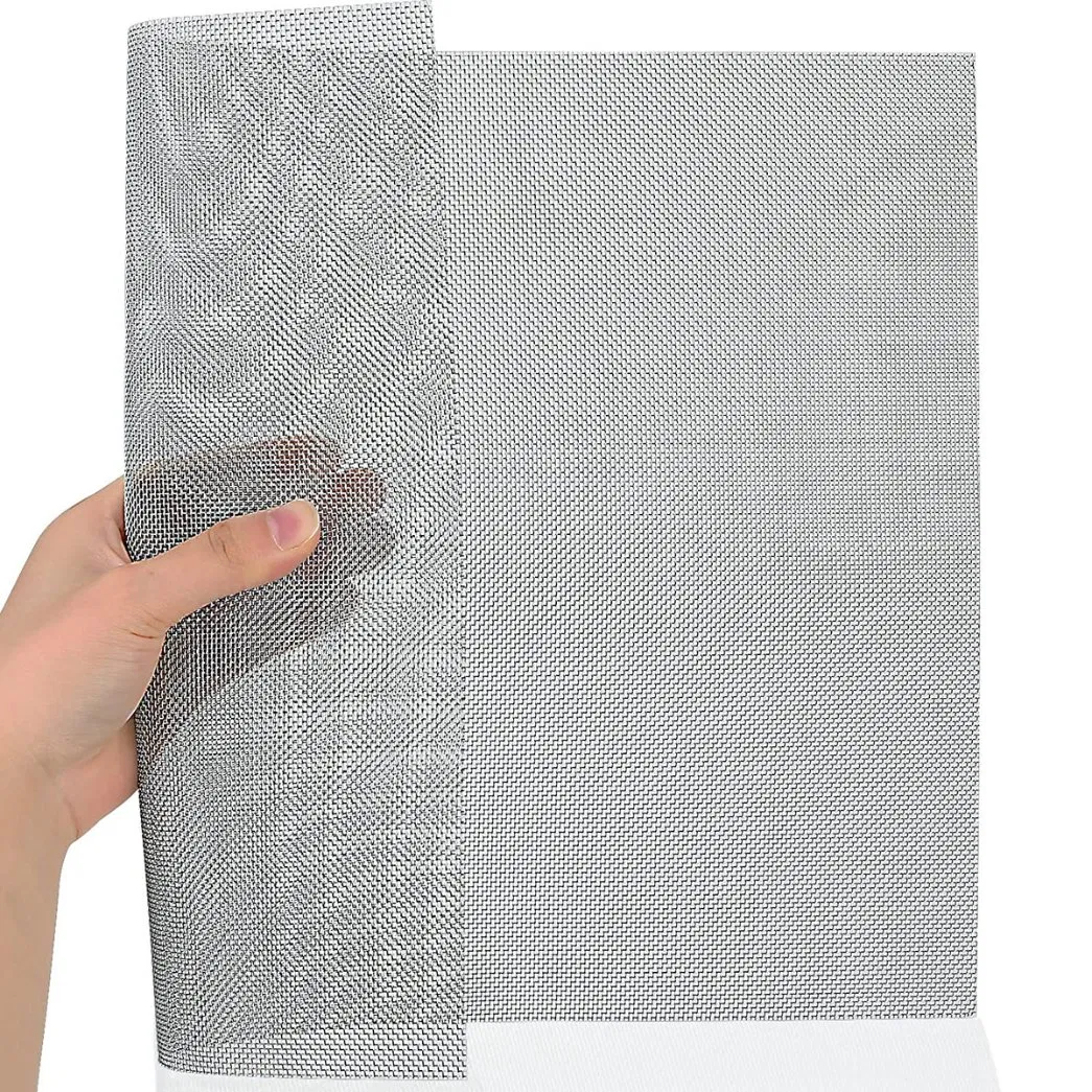 China Factory Direct Sales 304 316 80 100 200 500 Micron Stainless Steel Wire Filter Mesh Square Wire Netting Woven Mesh