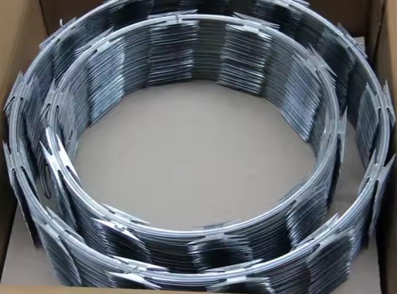 Cbt65 Bto30 Bto-22 Roll Concertina Double Strand Razor Blade Barbed Wire