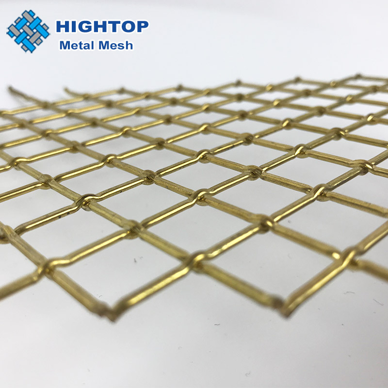 Gold Color Ceiling Decorative Steel Mesh Panel Wall Decor Metal Mesh