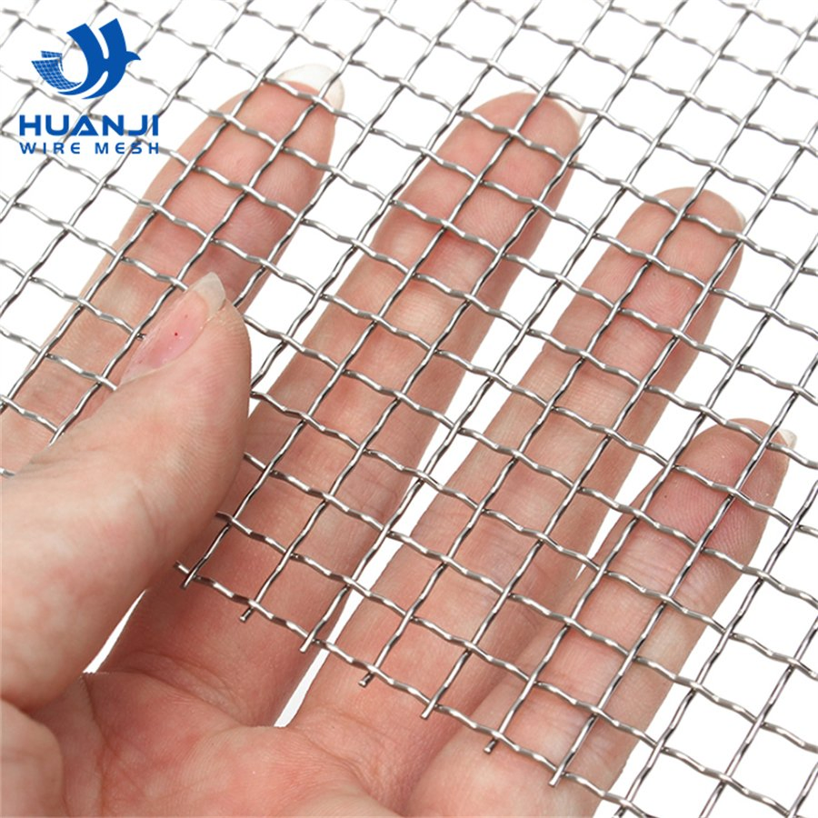 1.2mm 4mesh 1*30m SS304 Crimped Wire Mesh Cloth Stock Mechanical Filtre Screen