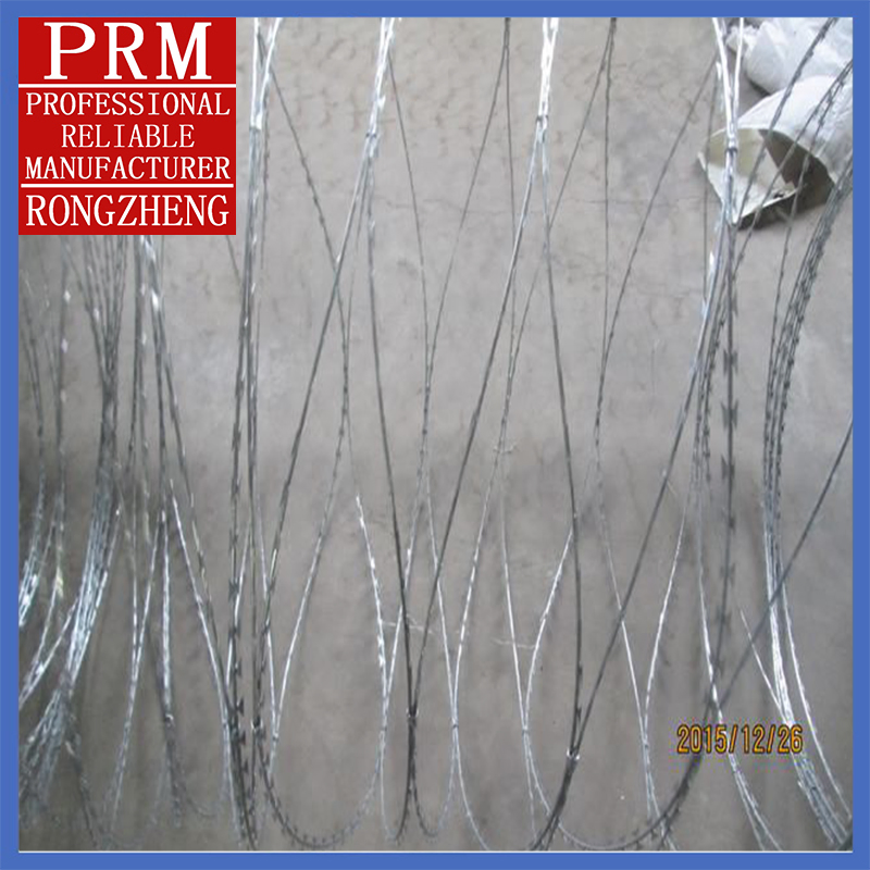 1500MPa High Tensile Strength Hot Dipped Galvanized Concertina Razor Barbed Wire Fence