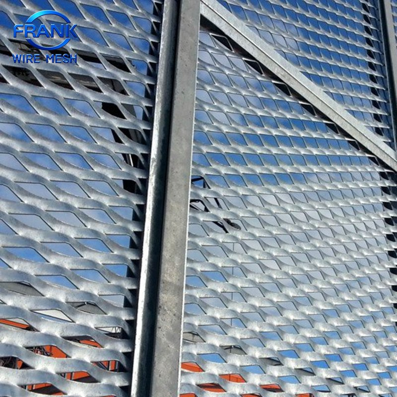 Factory Direct Sales Customized Decorative Colorful Aluminum Expanded Metal Mesh for Architectural Construction Building Facade Wall Fences and Isolation Nets