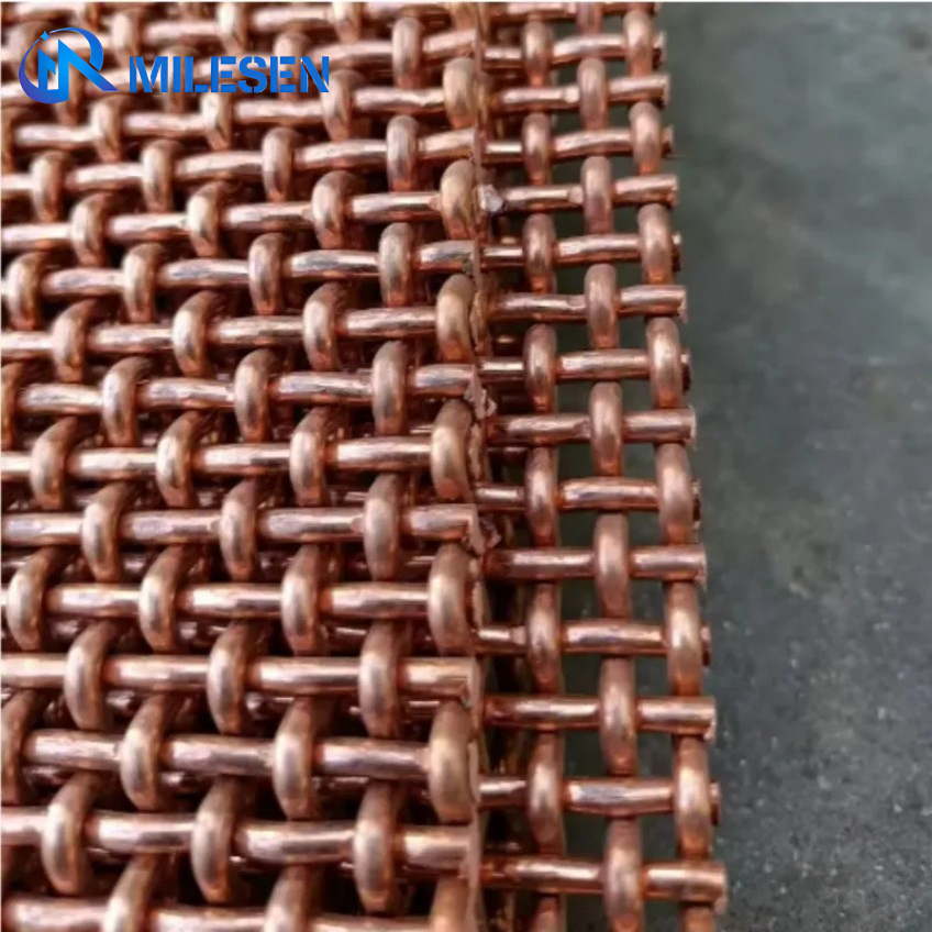 Customized Resistant Brass Copper Phosphor Bronze Woven Wire Mesh