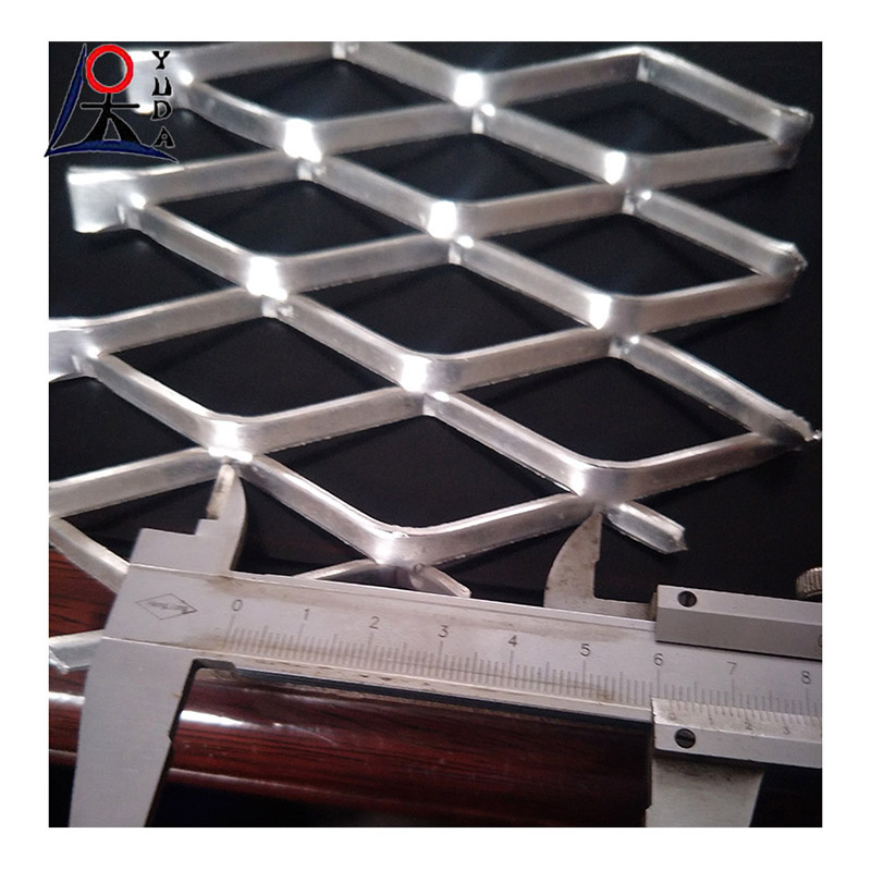 Expanded Metal Mesh Facade Platform Galvanized Expandable Metal Ceiling Mesh Sheet