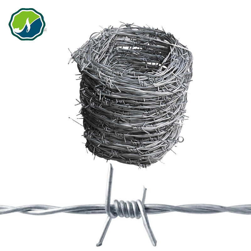Factory Hot Dipped Galvanized PVC Traditional/Double Twist Single Strand Barbed Fence Wire