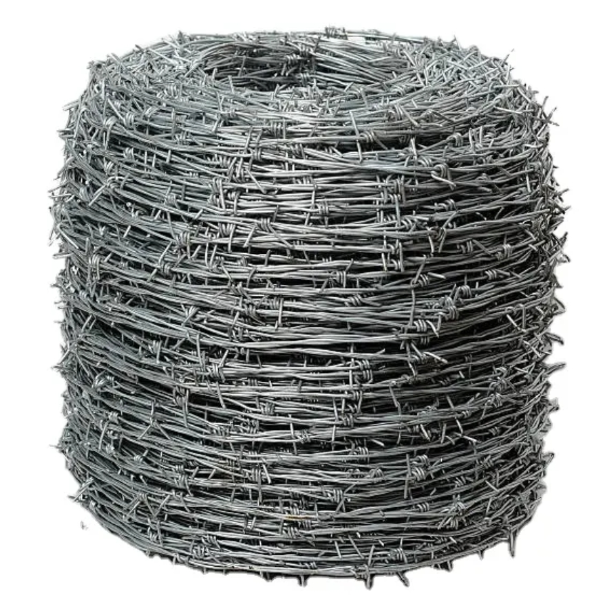 High Security High Tensile Galvanized Barbed Wire Roll with Packing 500m 20kg Per Roll Double Twisted