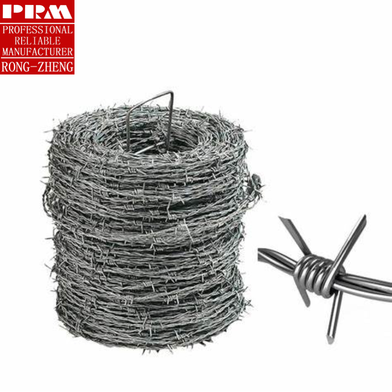 Factory Hot Sales of High-Quality Double-Strand Metal Wire Woven Barbed Wire Fence for Anti-Climbing Purposes in Prisons