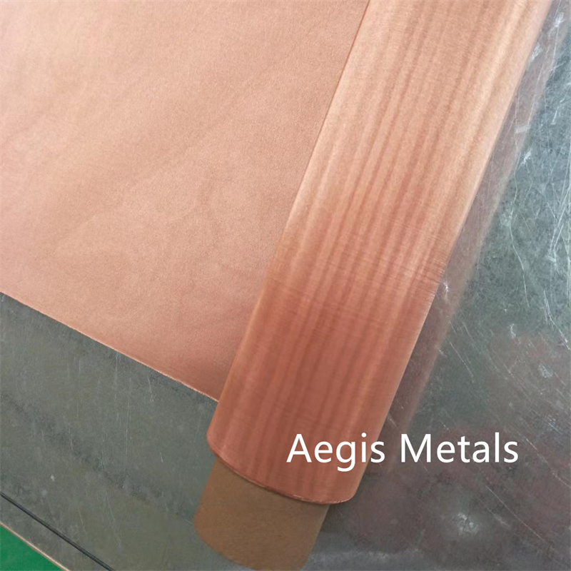 Pure Copper Wire Screen 150-400 Mesh Fine Copper Woven Faraday Cage Mesh