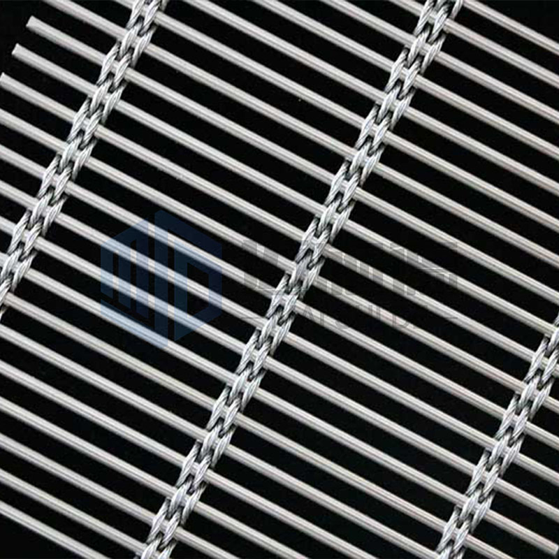 Walls Metal Brass Stainless Steel Alloy Decorated Crimped Wire Mesh