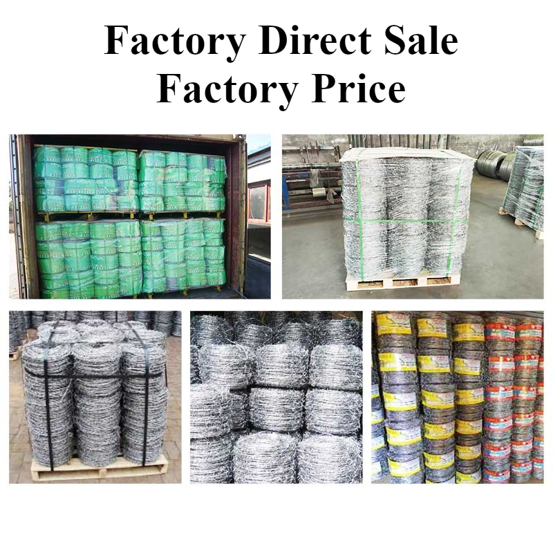 Wholesale High Strength Barbed Wire Mesh Roll Double Strands for Fencing Security