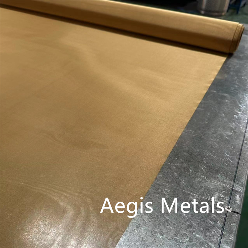 10-200 Mesh H60 H65 H70 H80 Copper Zinc Brass Wire Mesh Fabric
