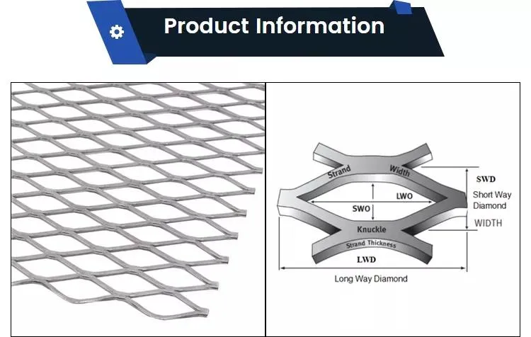 Aluminum Stainless Steel Expanded Metal Mesh 2