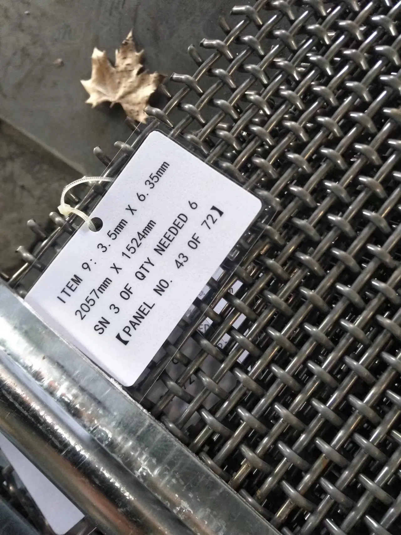 TEC-SIEVE Crimped Woven Wire Mesh/Vibrating Screen Mesh/Hook Mining Screen Mesh