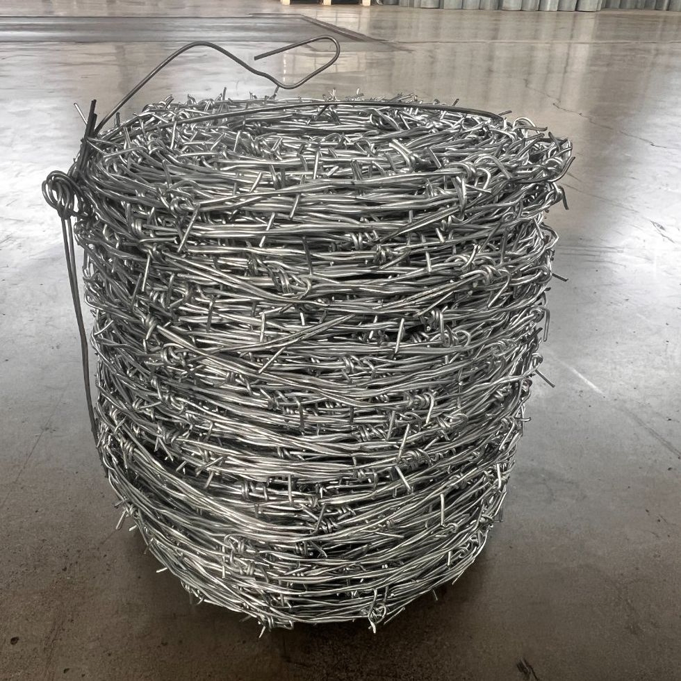Bwg 14× 14 250m/Roll Double Twist Galvanized Barbed Wire for Agriculture Anti-Climb with High Tension for Grass Boundaries and Railways