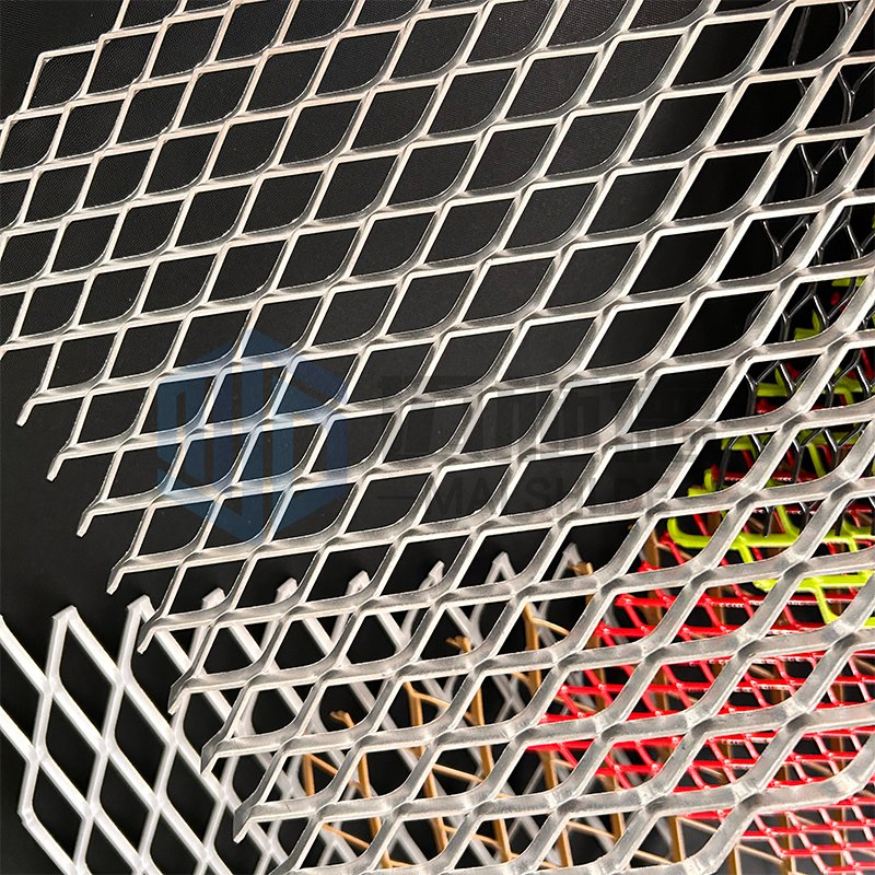 Facade Cladding Metal Aluminum Expanded Metal Mesh