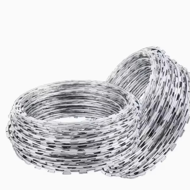 Hot Sales PVC Coated Metal Wire Galvanized Razor Barbed Wire Fence
