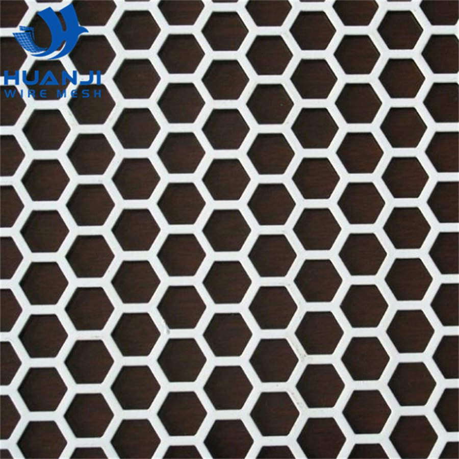 Large Hole Hexagonal Perforated Metal Sheet Stainless Steel Sheet for Platform Walkway Anti-Skid Perforated Metal Mesh