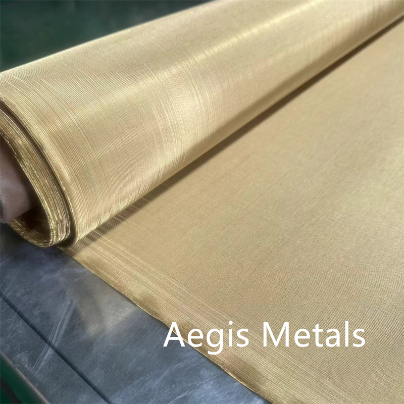 10-200 Mesh H60 H65 H70 H80 Copper Zinc Brass Wire Mesh Fabric