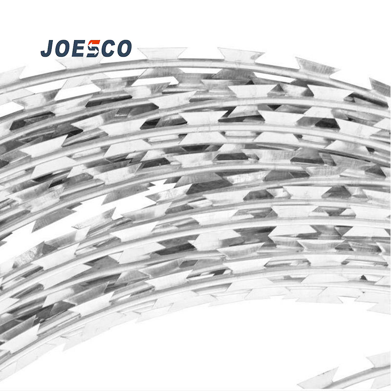 Strong Defensive Rust-Proof Iron Wire Galvanized Razor Barbed Wire in Stock for Anti-Piracy Single Type Pierced Blade