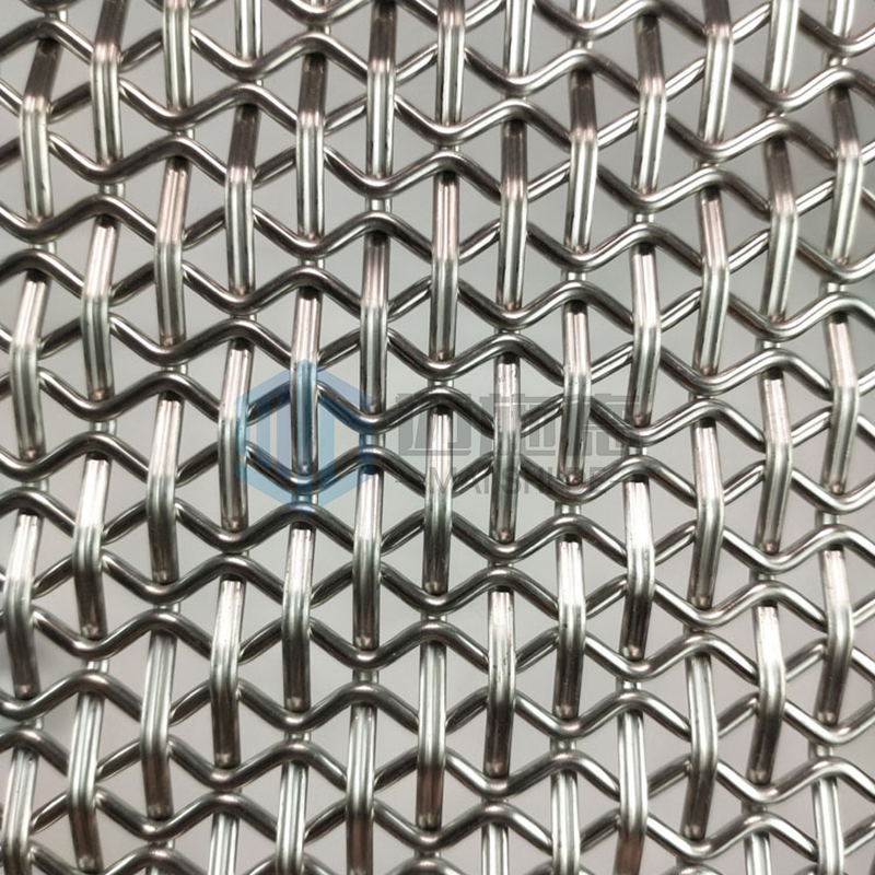 Factory Whosale Outside and Inside Cabinet Furniture Rigid Metal Stainless Steel Woven Decoration Wire Mesh