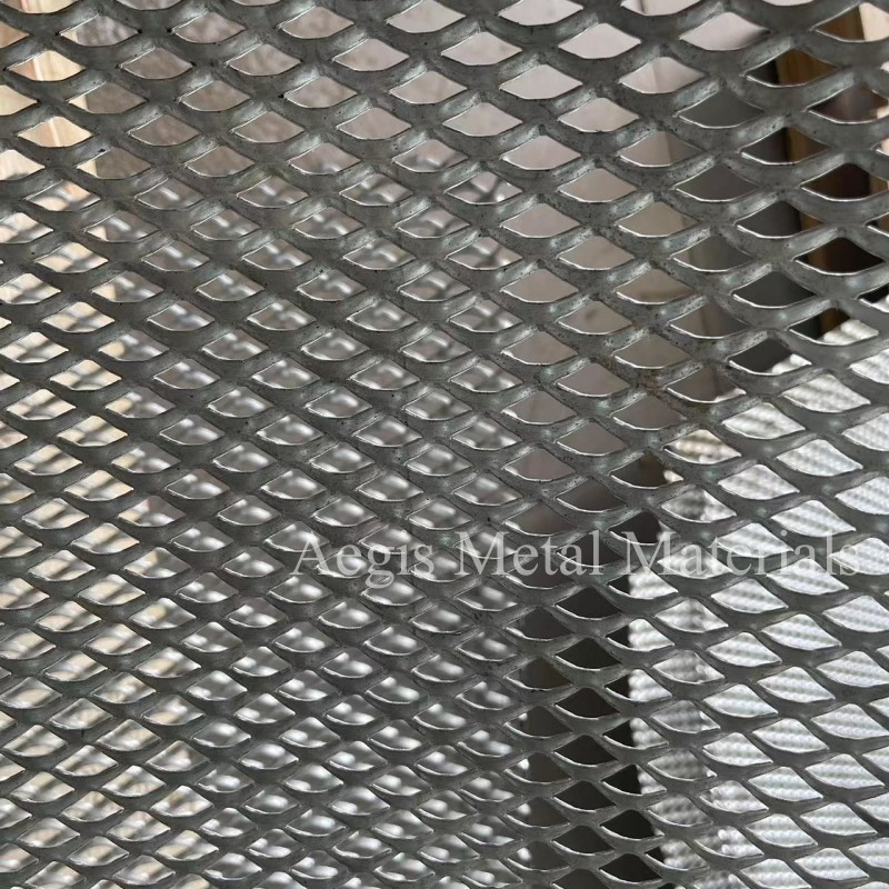 Platinized Titanium Mesh 1*2 2*4mm Titanium Anode Mesh Screen Grade 1 Metal Titanium Expanded Mesh