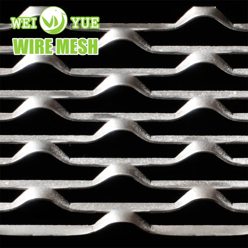 Durable Decorative Aluminium Expanded Metal Wire Mesh Diamond Hexagonal Perforated with Cutting Bending Welding Processing