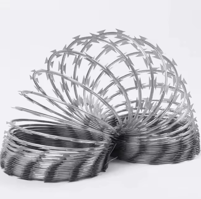 Hot Sales PVC Coated Metal Wire Galvanized Razor Barbed Wire Fence