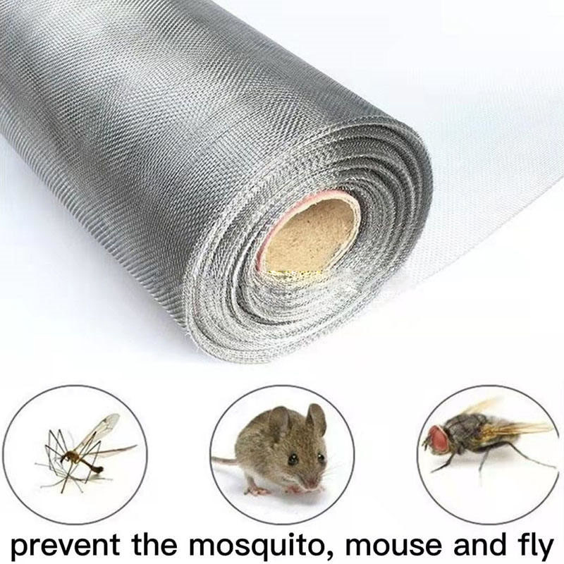 304 Stainless Steel Woven Baling Net Industrial Filter Screen, Square Mesh Net Sheet, Balcony Rat-Proof Net