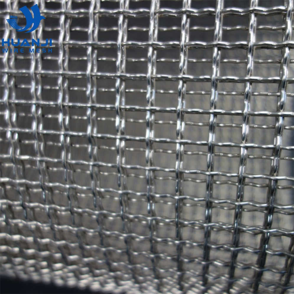 1.2mm 4mesh 1*30m SS304 Crimped Wire Mesh Cloth Stock Mechanical Filtre Screen