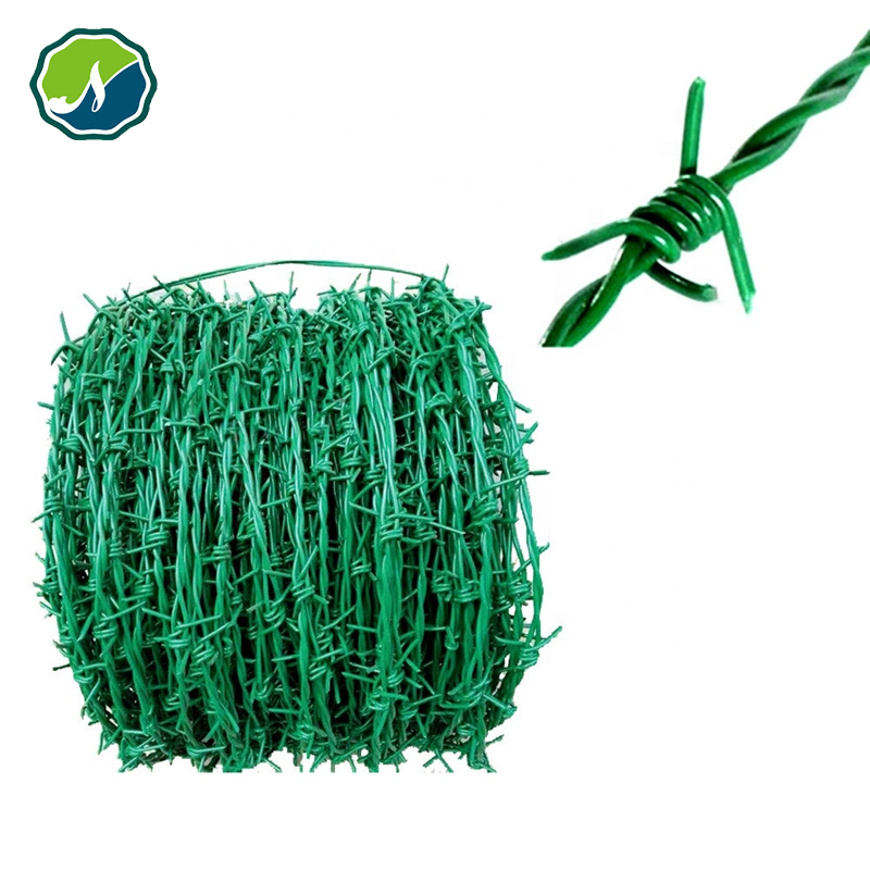 Factory Hot Dipped Galvanized PVC Traditional/Double Twist Single Strand Barbed Fence Wire