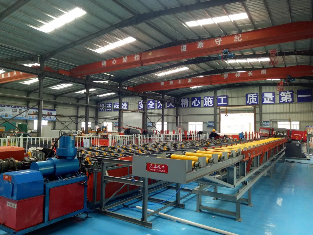 CNC Rebar Sawing Threading and Grinding Production Line 1
