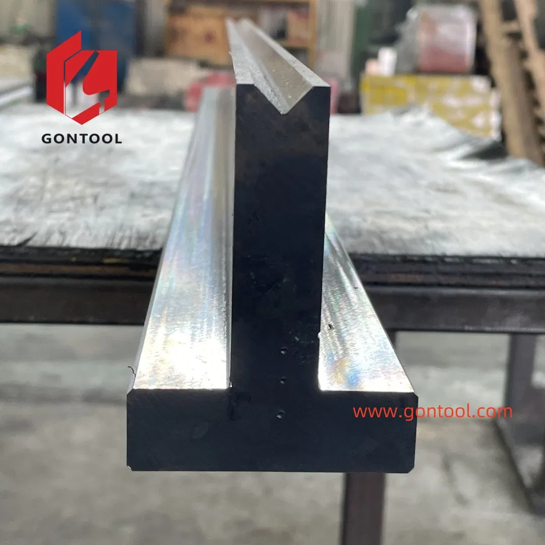 High Precision Customized Amada LVD Press Brake Tooling Mould Die Punch Set T Type Lower Die European Precision CNC Sheet Metal Bending Industrial Tooling
