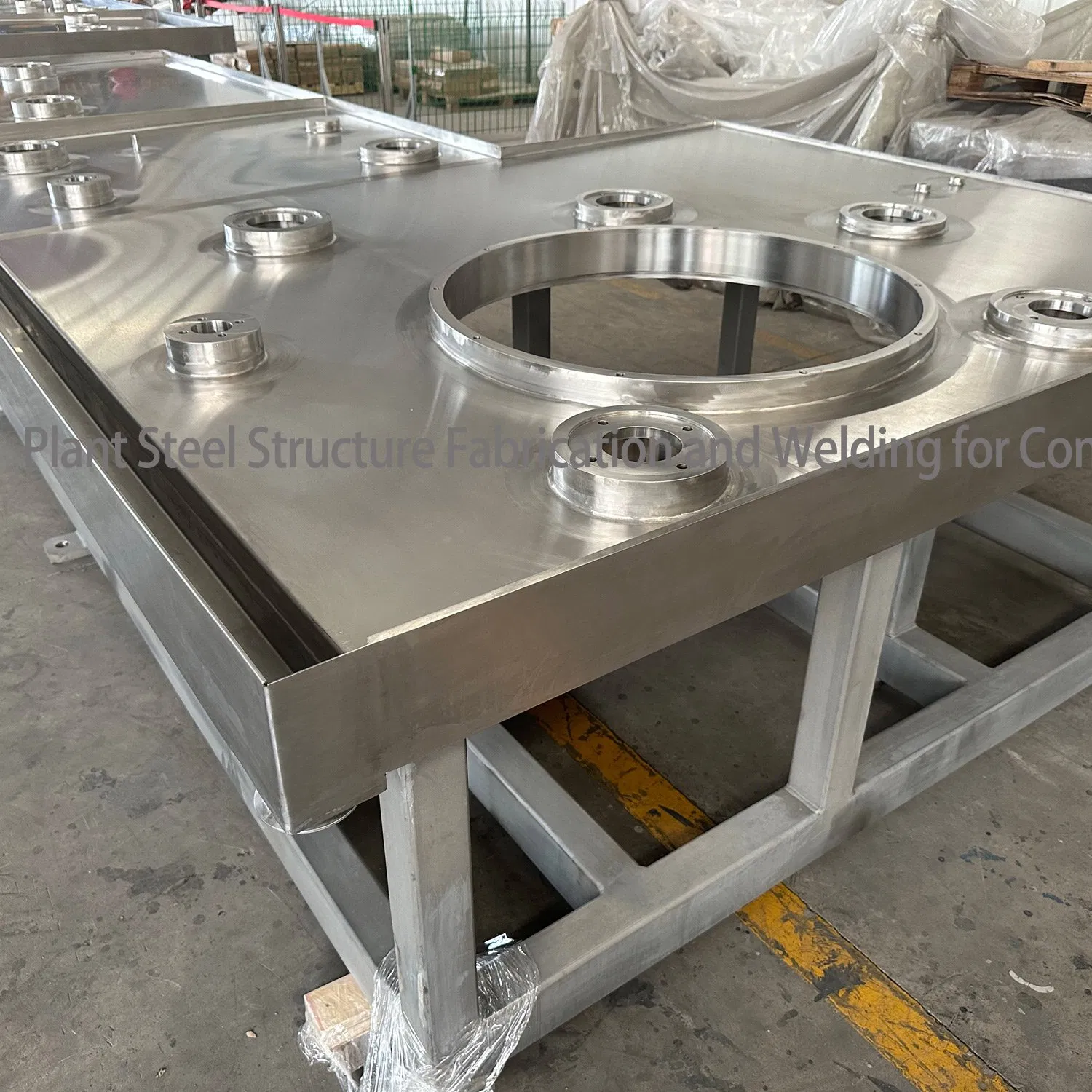 OEM Customized Factory Cutting Welding Frame Part Machining Part CNC Processing Milling Boring for Injection Molding Machine