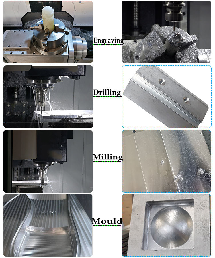 Precision Metal Fresadora Para Metal CNC Machining Center with Routing