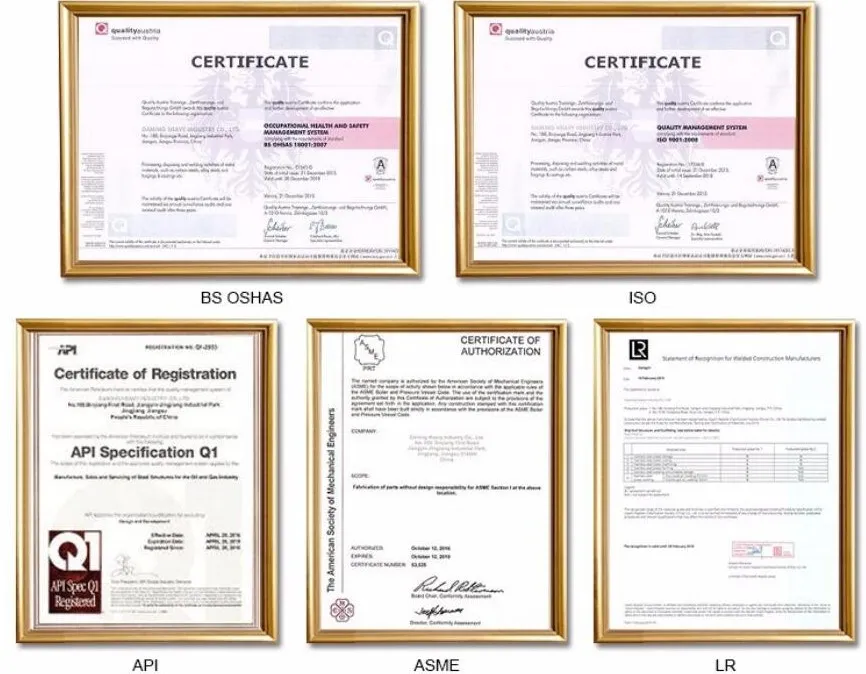 Certificates