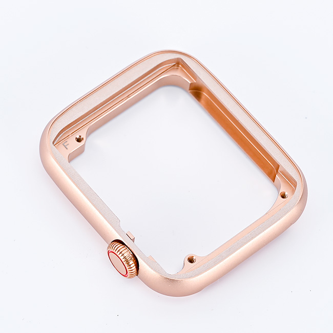 Anodized Gold Aluminum Stainless Steel Watch Machined by CNC 5 Axis Milling Drilling Machining