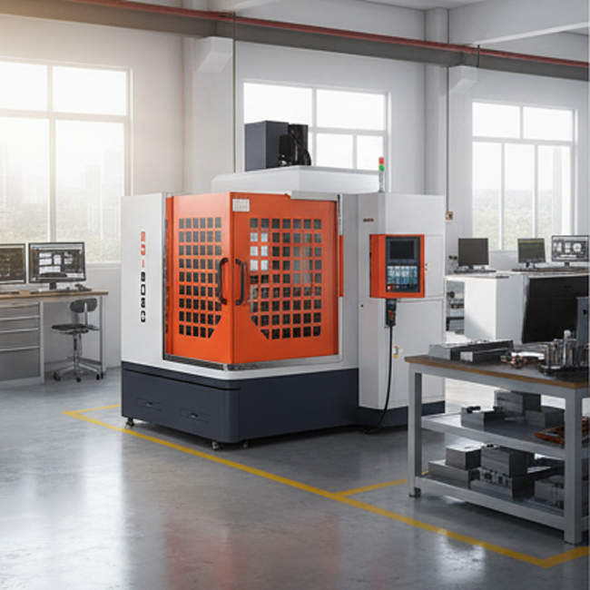 High Speed Vertical CNC Metal Engraving and Milling Machining with Dro Lk650