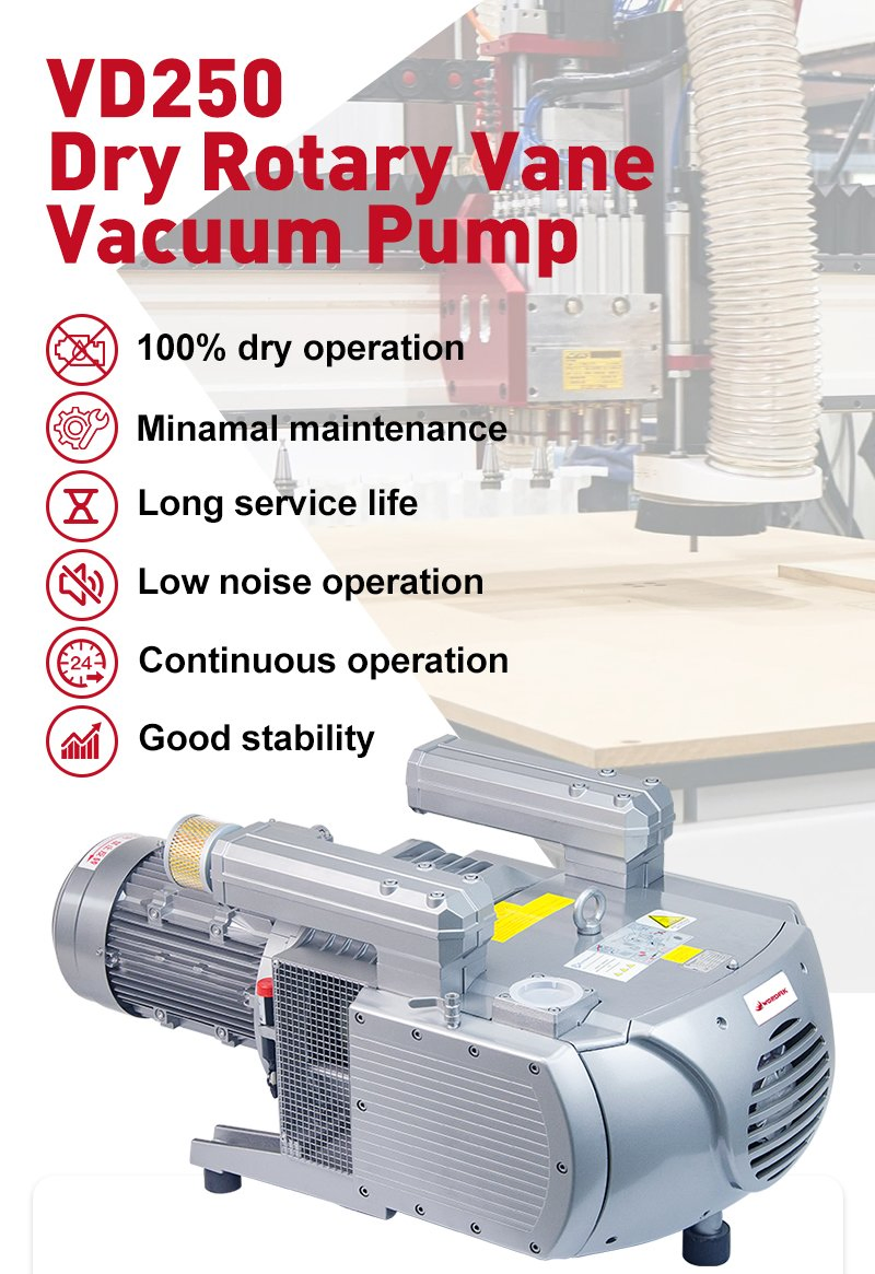 Advanced Vd250 Rotary Vane Vacuum Pump for CNC Routing