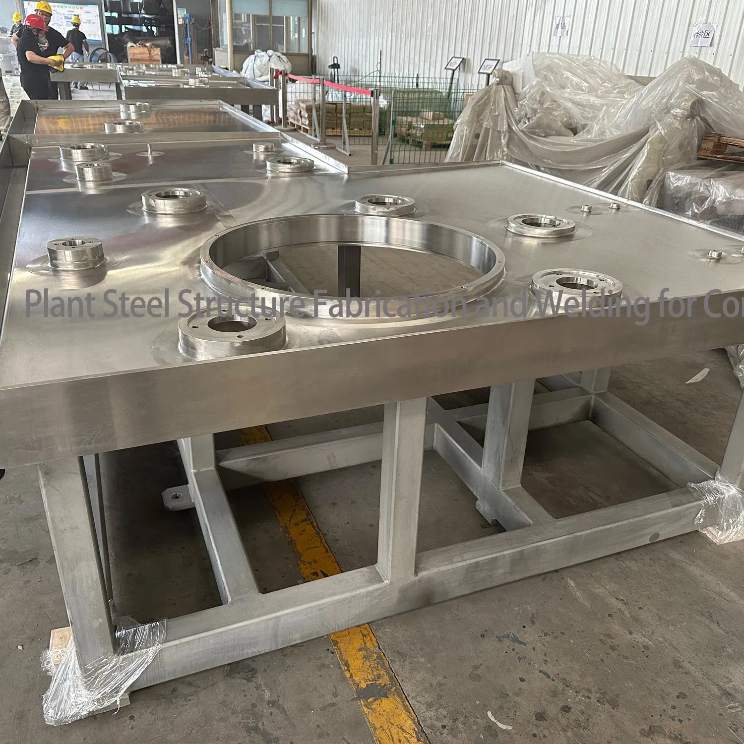 OEM Customized Factory Cutting Welding Frame Part Machining Part CNC Processing Milling Boring for Injection Molding Machine