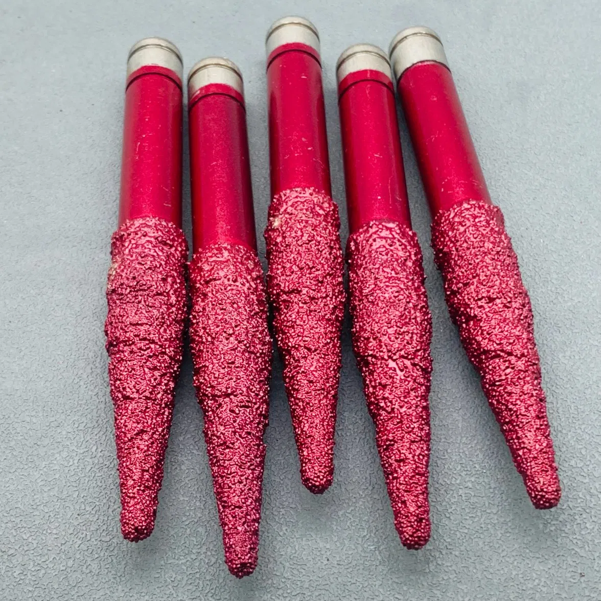 Grewin-Factory Supplier Durable Stone CNC Engraving Machine Tool Tapper Engraving Cutter Flat (Ballnoe) Cutting Tool for Granite Marble Engraving Carving