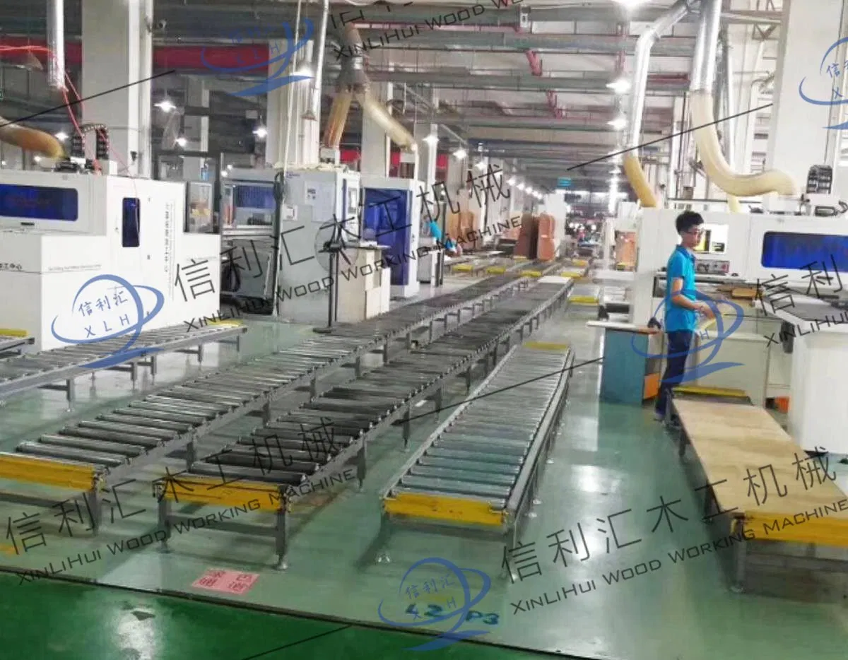 Automatic CNC 6 Six Sides Boring Drilling Machine with Double Sided Grooving and Routing for Woodworking Furniture Six Side (6-side) Nc Boring/Drilling Center