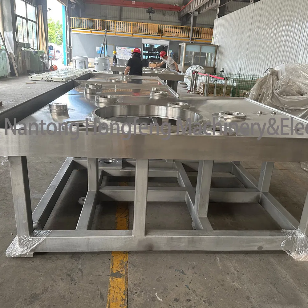 OEM Customized Factory Cutting Welding Frame Part Machining Part CNC Processing Milling Boring for Injection Molding Machine