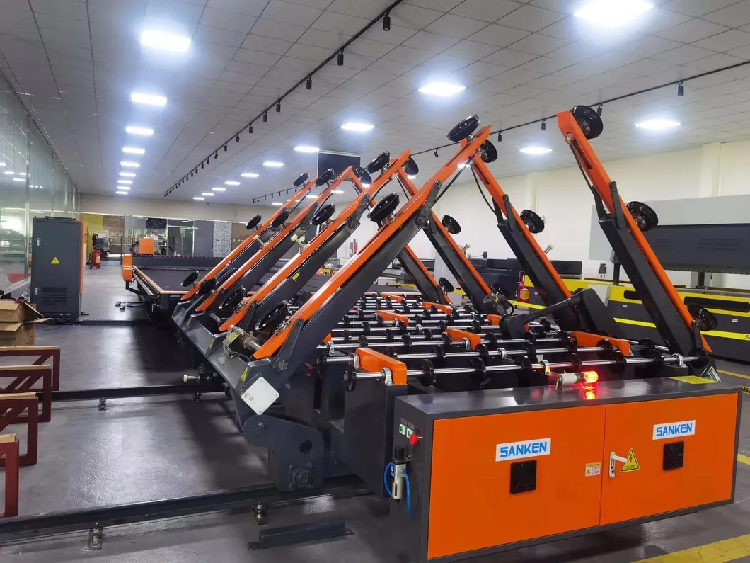 CNC Mirror Glass Loading Cutting Breaking Table