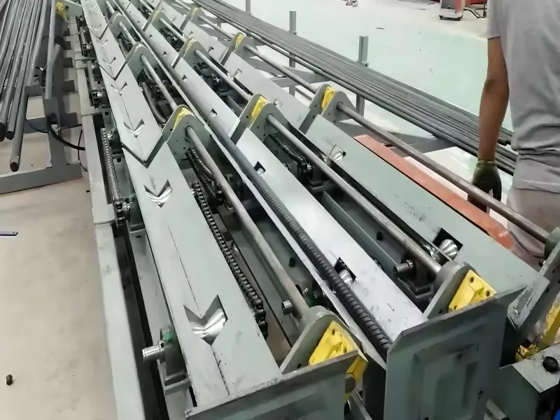 CNC Rebar Sawing Threading and Grinding Production Line 4