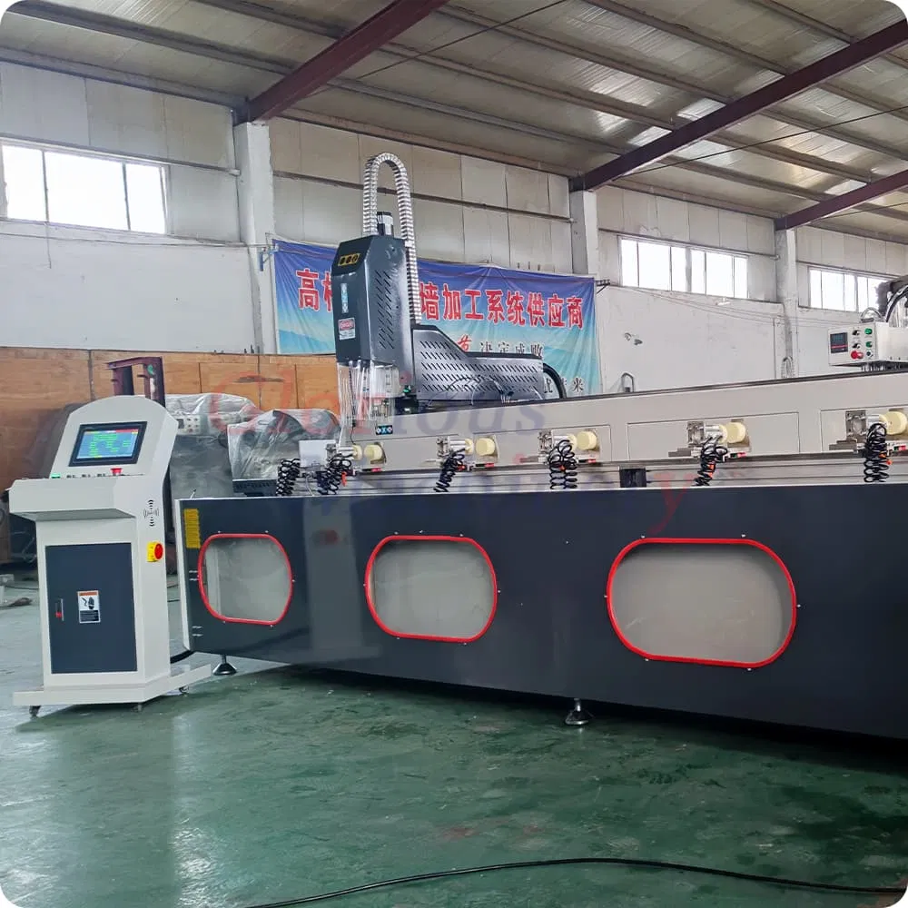 CNC Drilling Milling Centers Copy Routing Two Holes Cord Stopper Lock Hinge Hole Machine