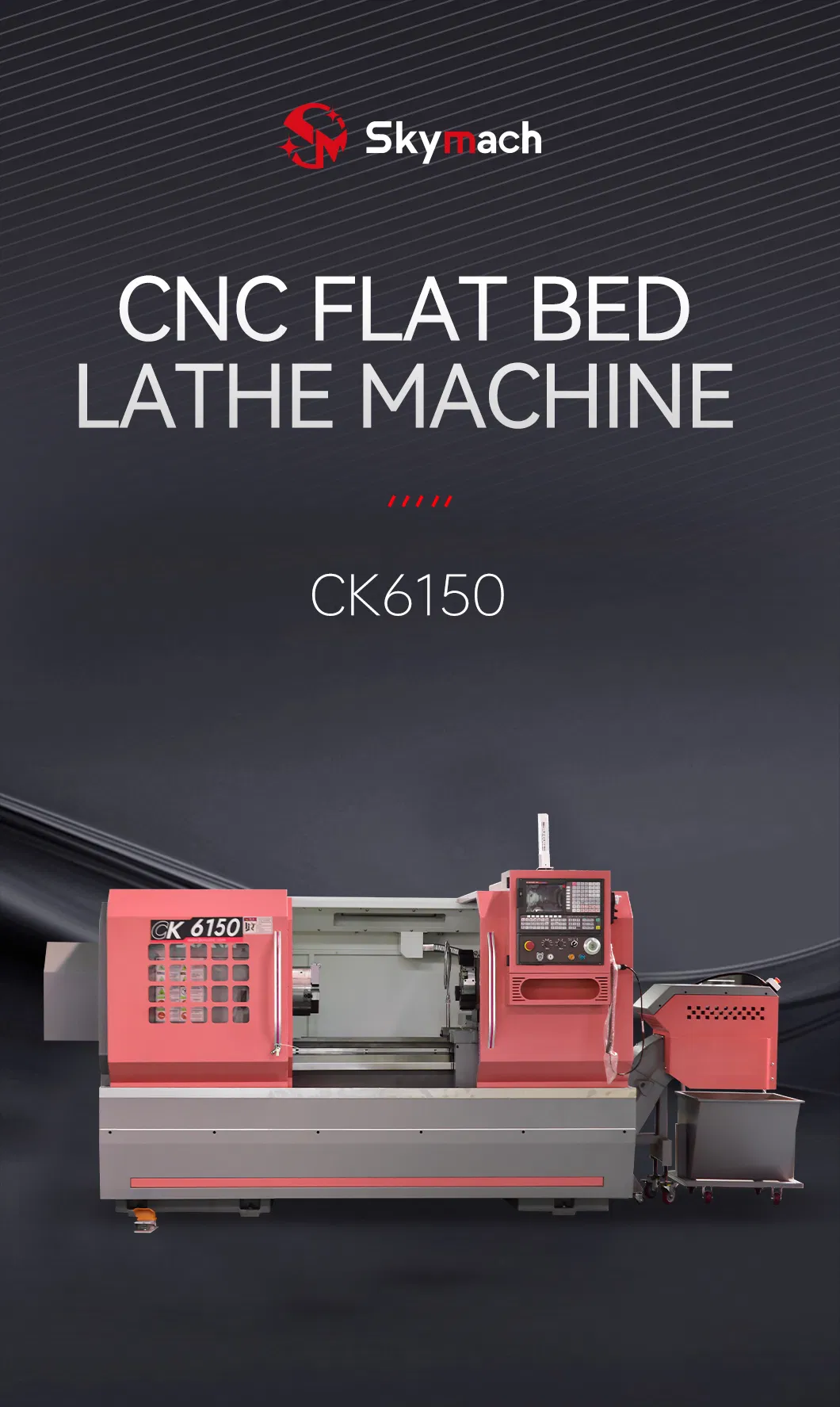 CNC Flat Bed Lathe Machine