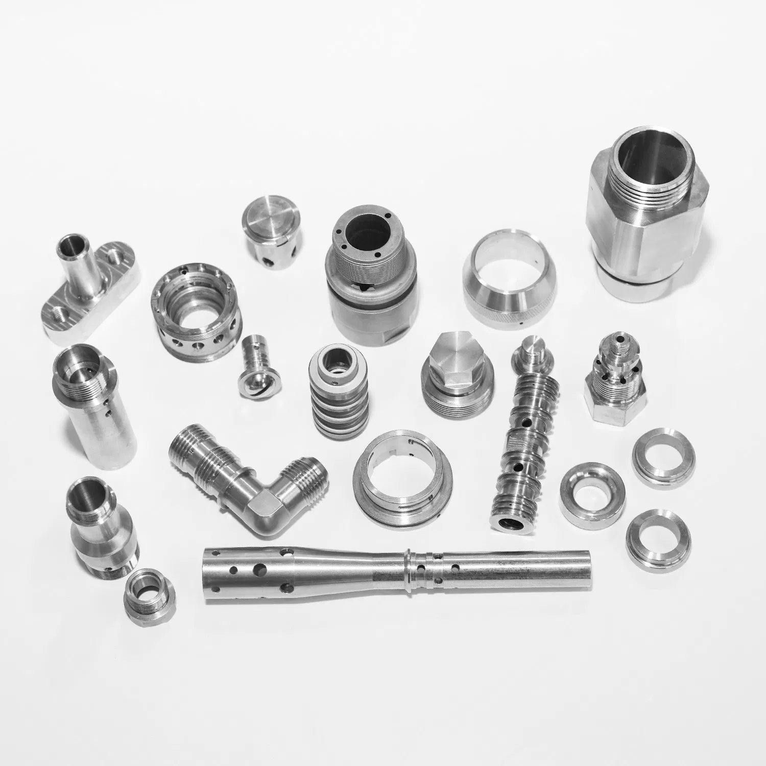5 Axis Machining Precision Components Custom Stainless Steel, Brass &amp; Aluminum Alloy Parts Rapid Prototype CNC Service