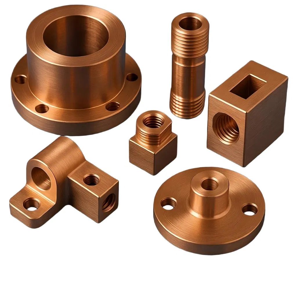 5 Axis CNC Custom Machining Service Brass Copper CNC Turning Milling Parts